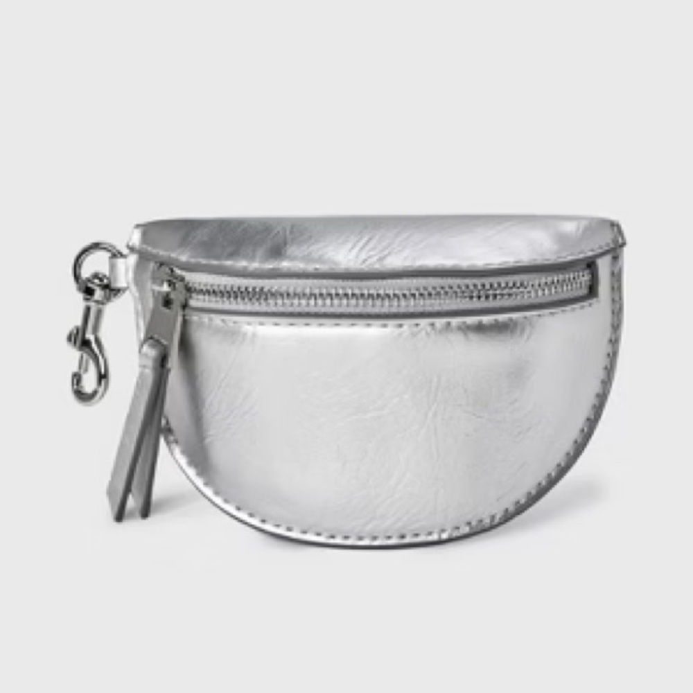 Universal Thread Silver Belt Bag Clip On Pouch